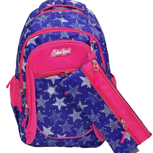 G3072--Kids 4-Compartment Cartoon Backpack Set with Pencil Case
